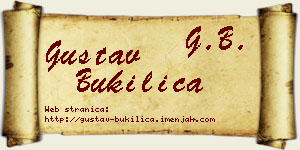 Gustav Bukilica vizit kartica